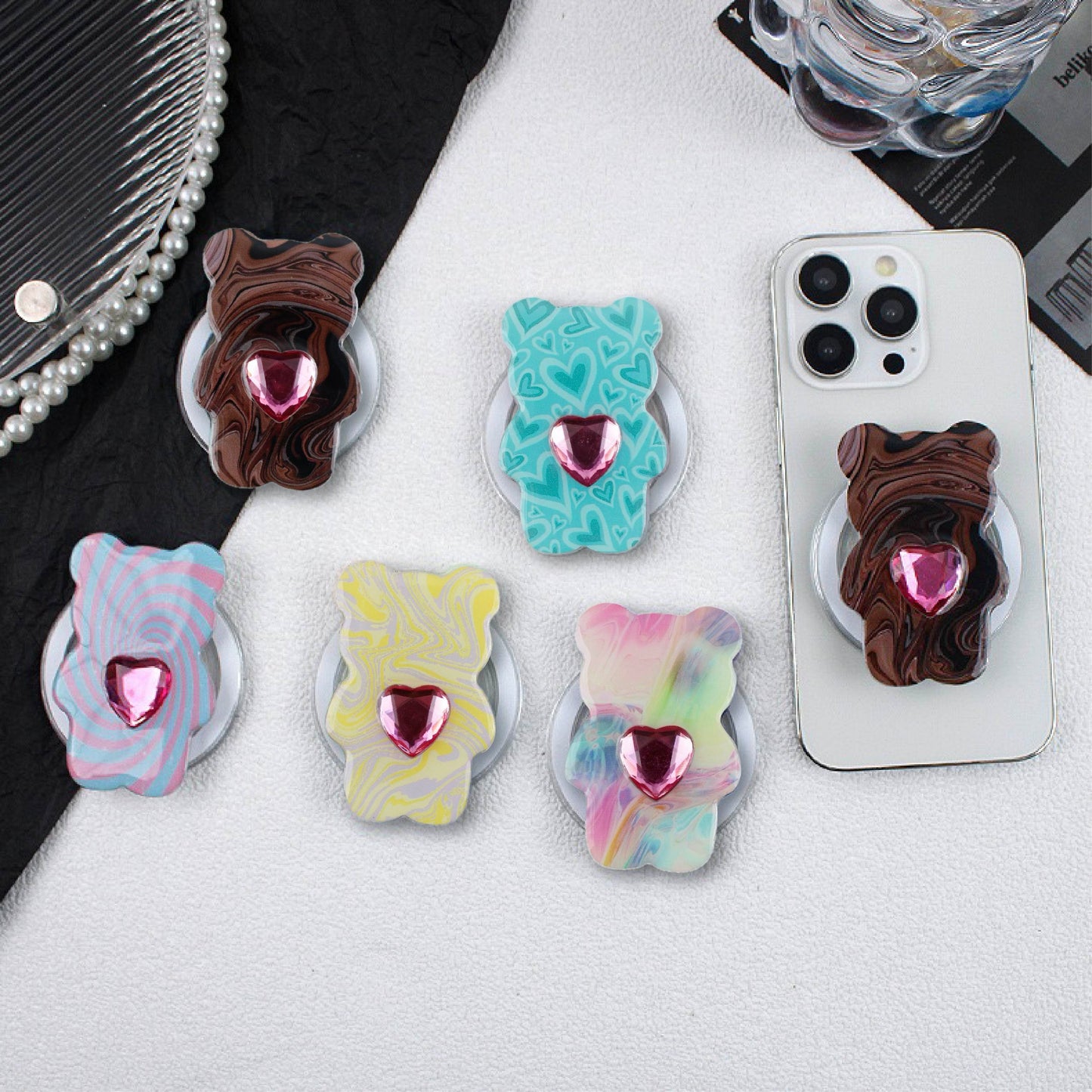 Colorful Bear PopGrip for MegaSafe