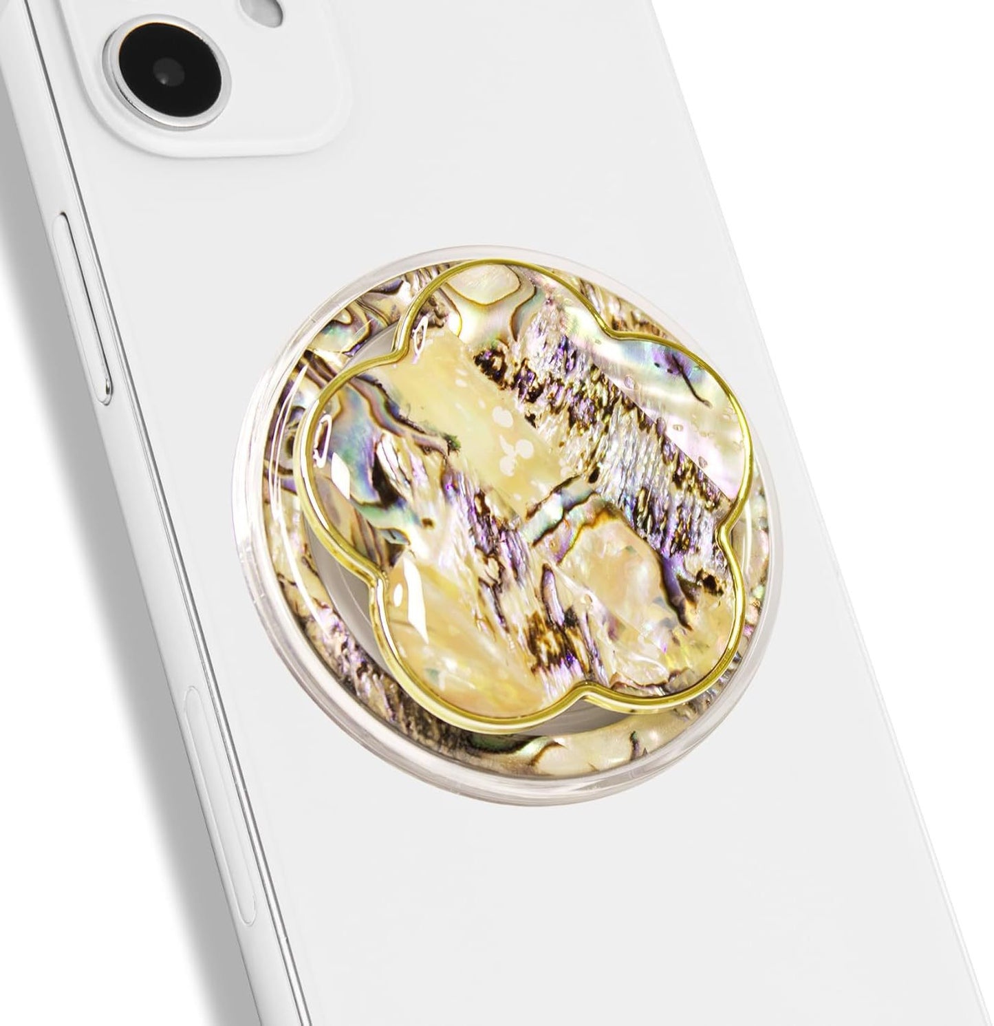 Amber Shell Luster PopGrip for MagSafe