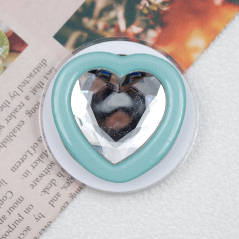 Bling Heart Magnetic Phone Grips
