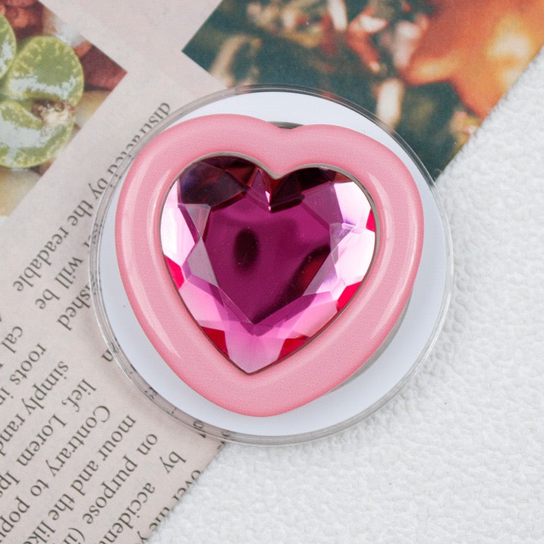 Bling Heart Magnetic Phone Grips