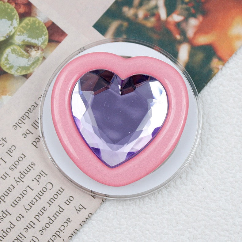 Bling Heart Magnetic Phone Grips