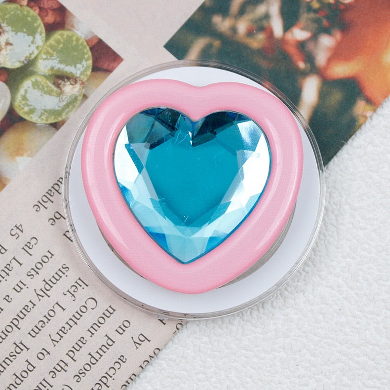 Bling Heart Magnetic Phone Grips