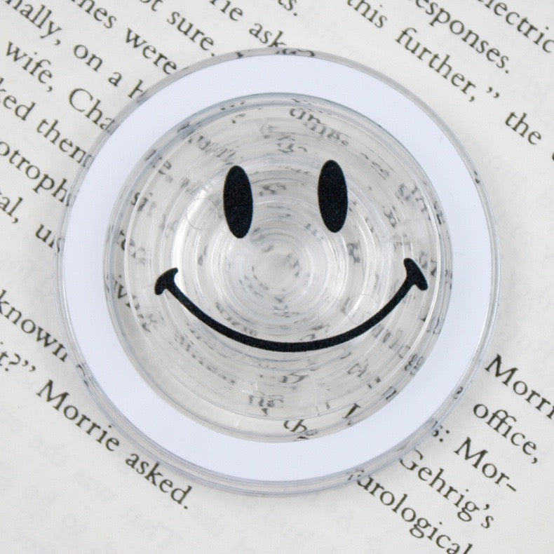 Transparent Smiley Face Magnetic Phone Grips