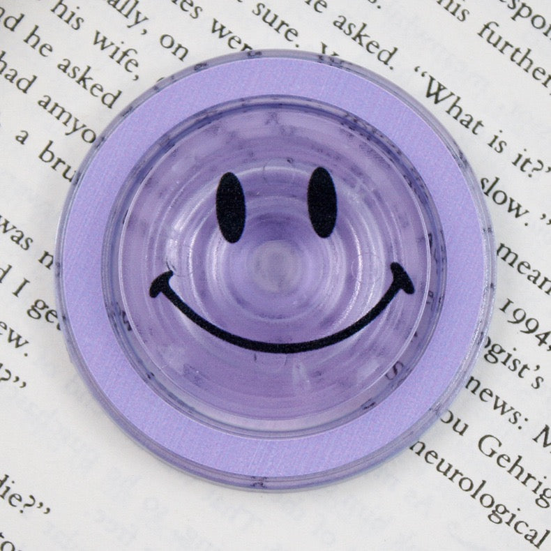 Transparent Smiley Face Magnetic Phone Grips